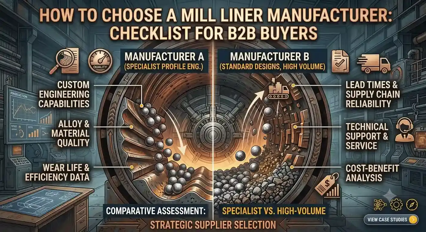 How To Choose A Mill Liner Manufacturer: Checklist For B2B Buyers